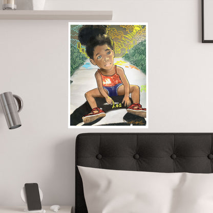 JOY  satin poster print