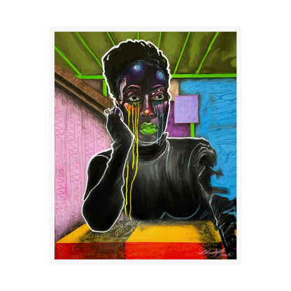TEARS OF JOY satin poster print