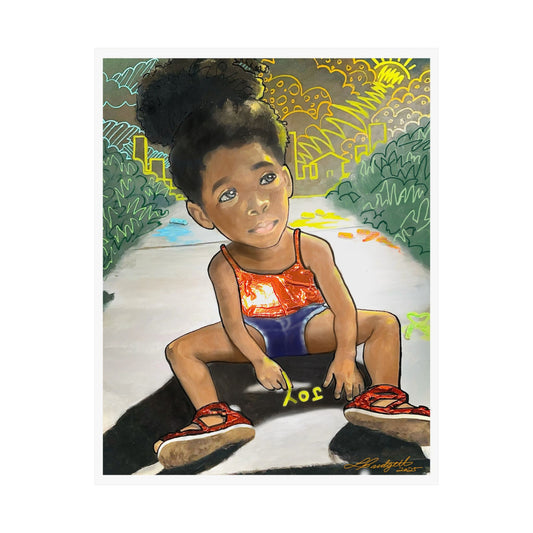 JOY  satin poster print
