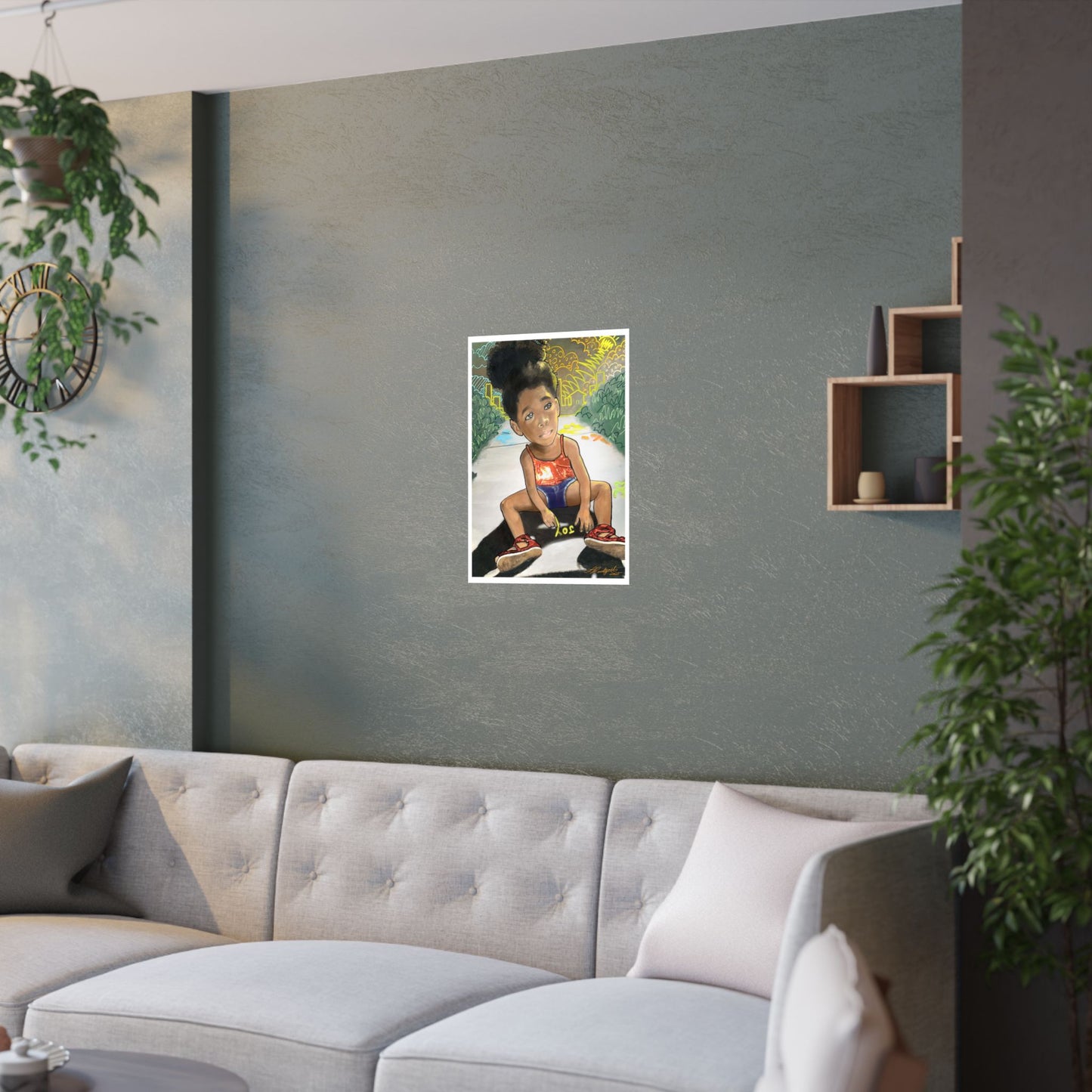 JOY  satin poster print