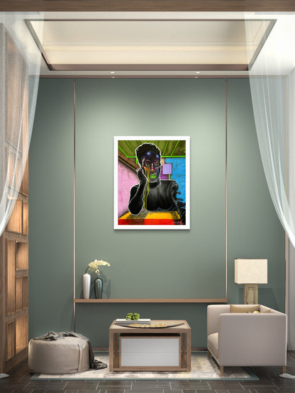 TEARS OF JOY satin poster print