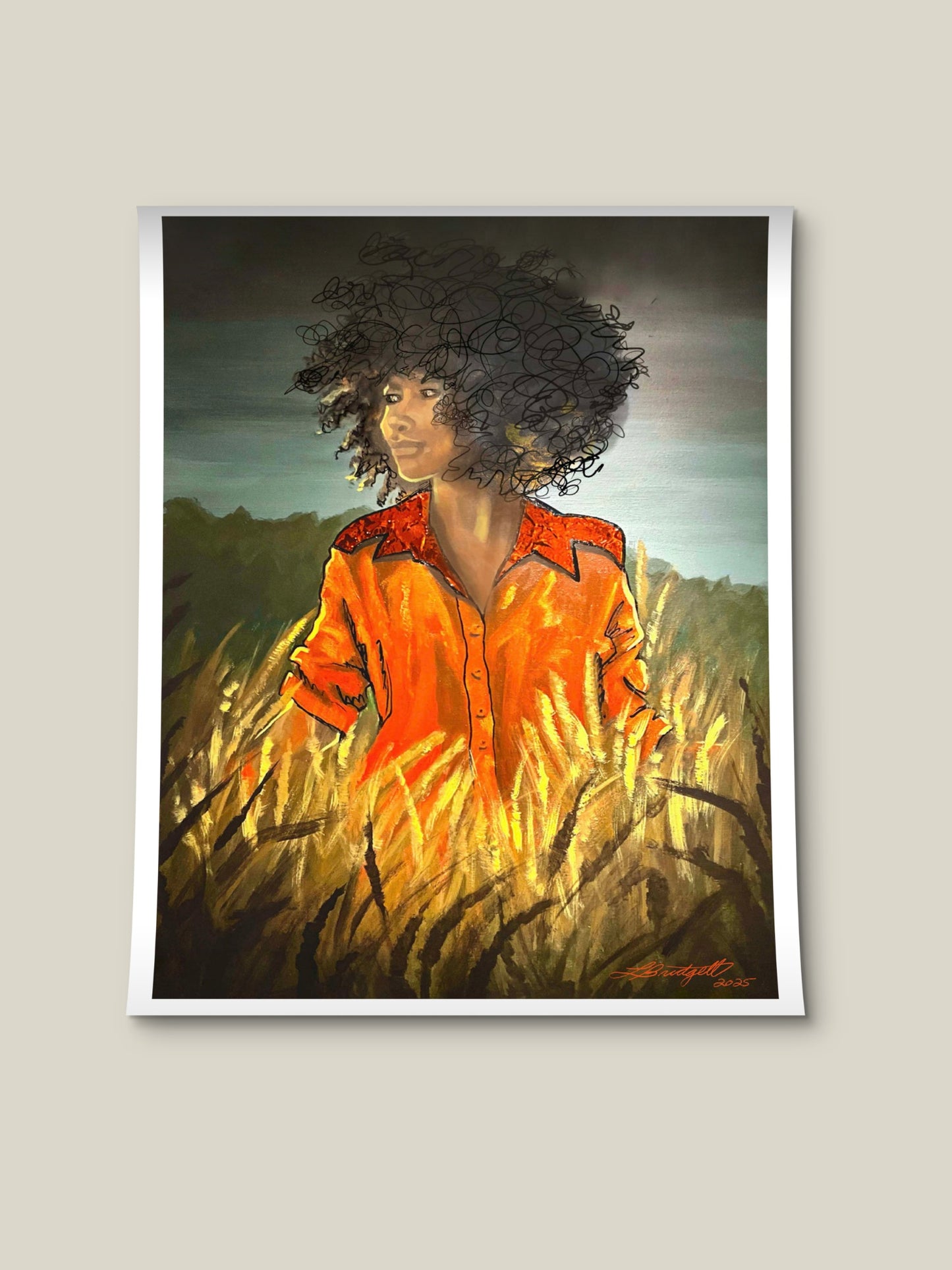 PURPOSEFUL DAY satin poster print
