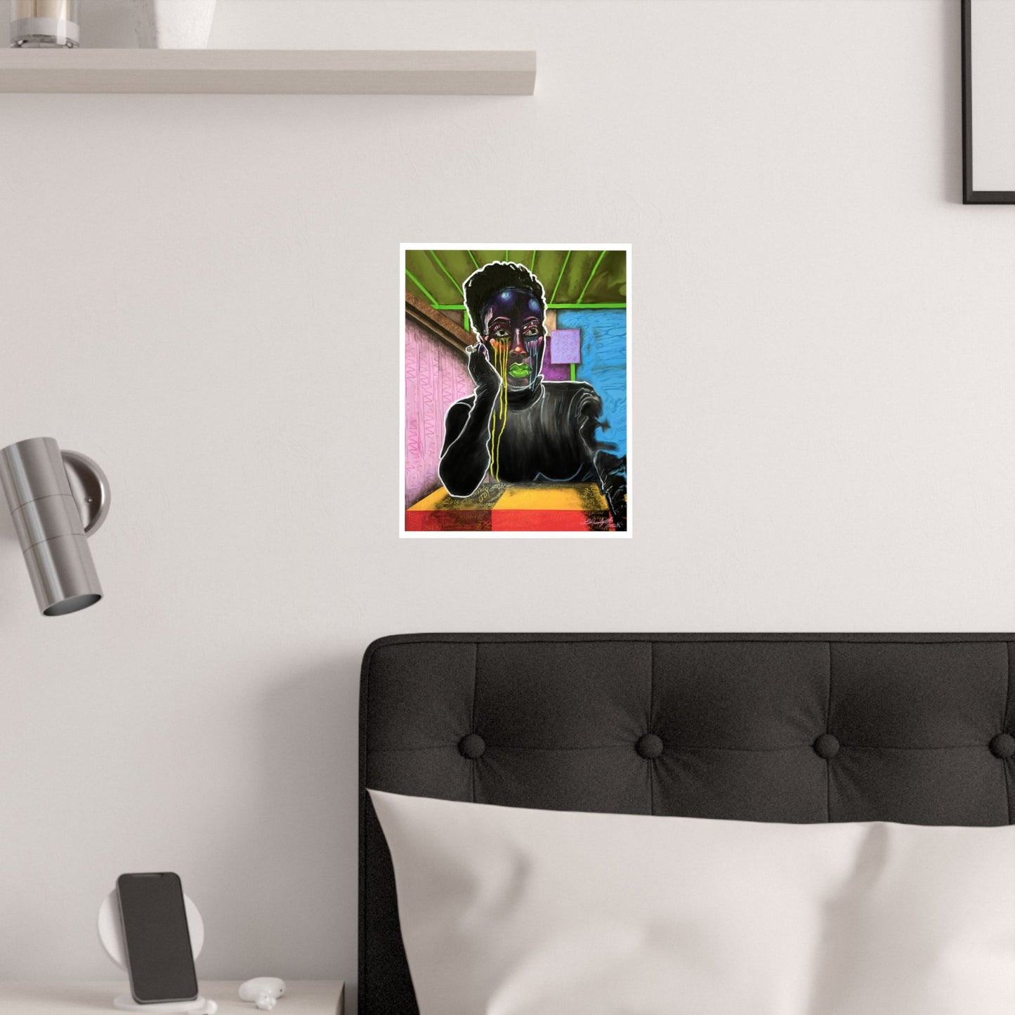 TEARS OF JOY satin poster print
