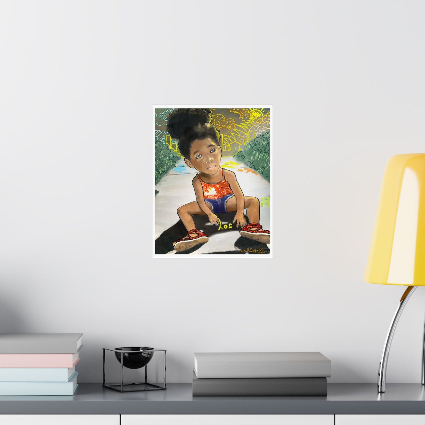 JOY  satin poster print