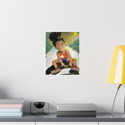JOY  satin poster print