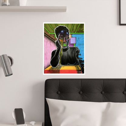TEARS OF JOY satin poster print