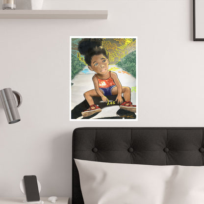 JOY  satin poster print