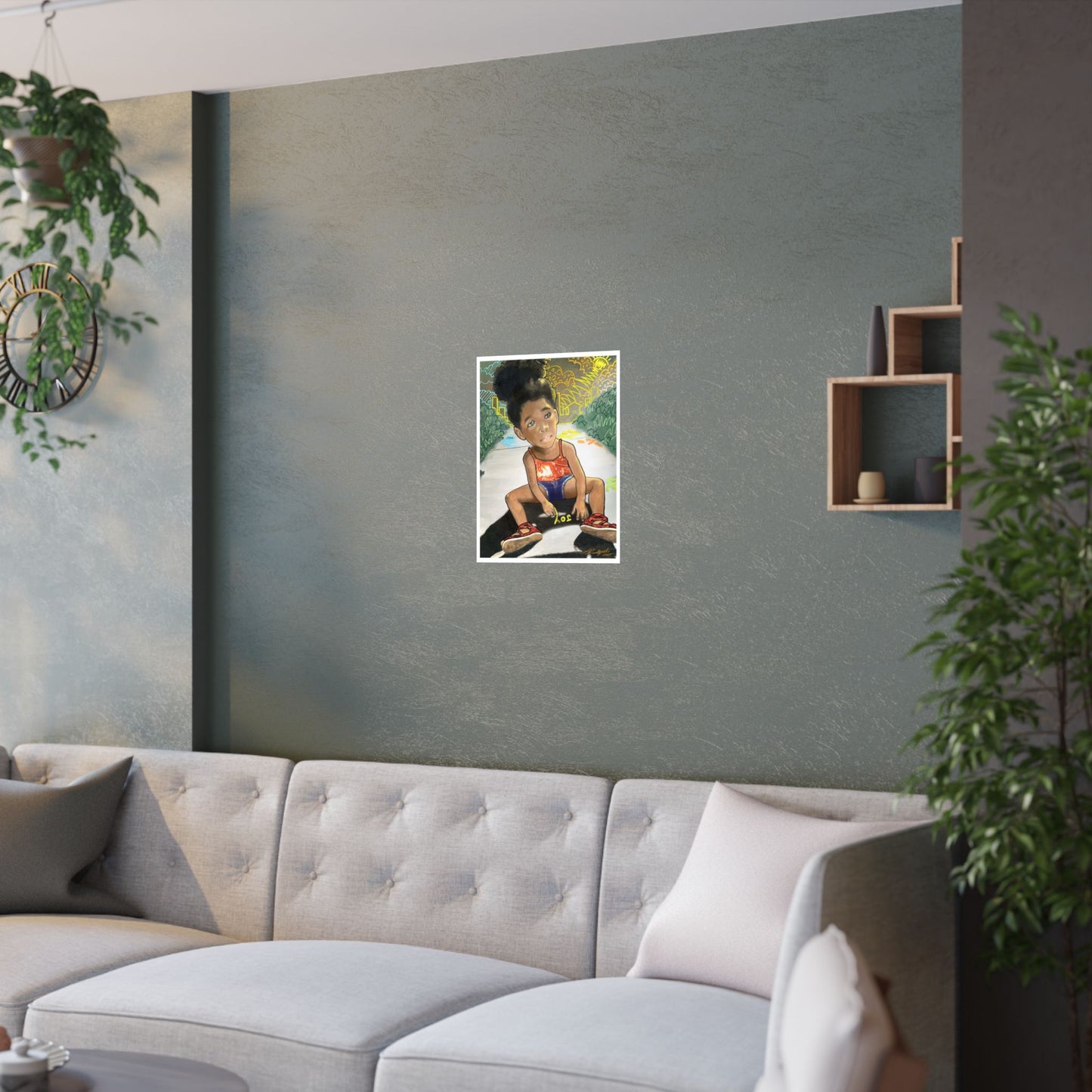 JOY  satin poster print