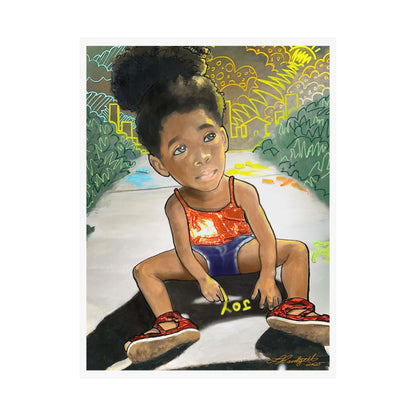 JOY  satin poster print