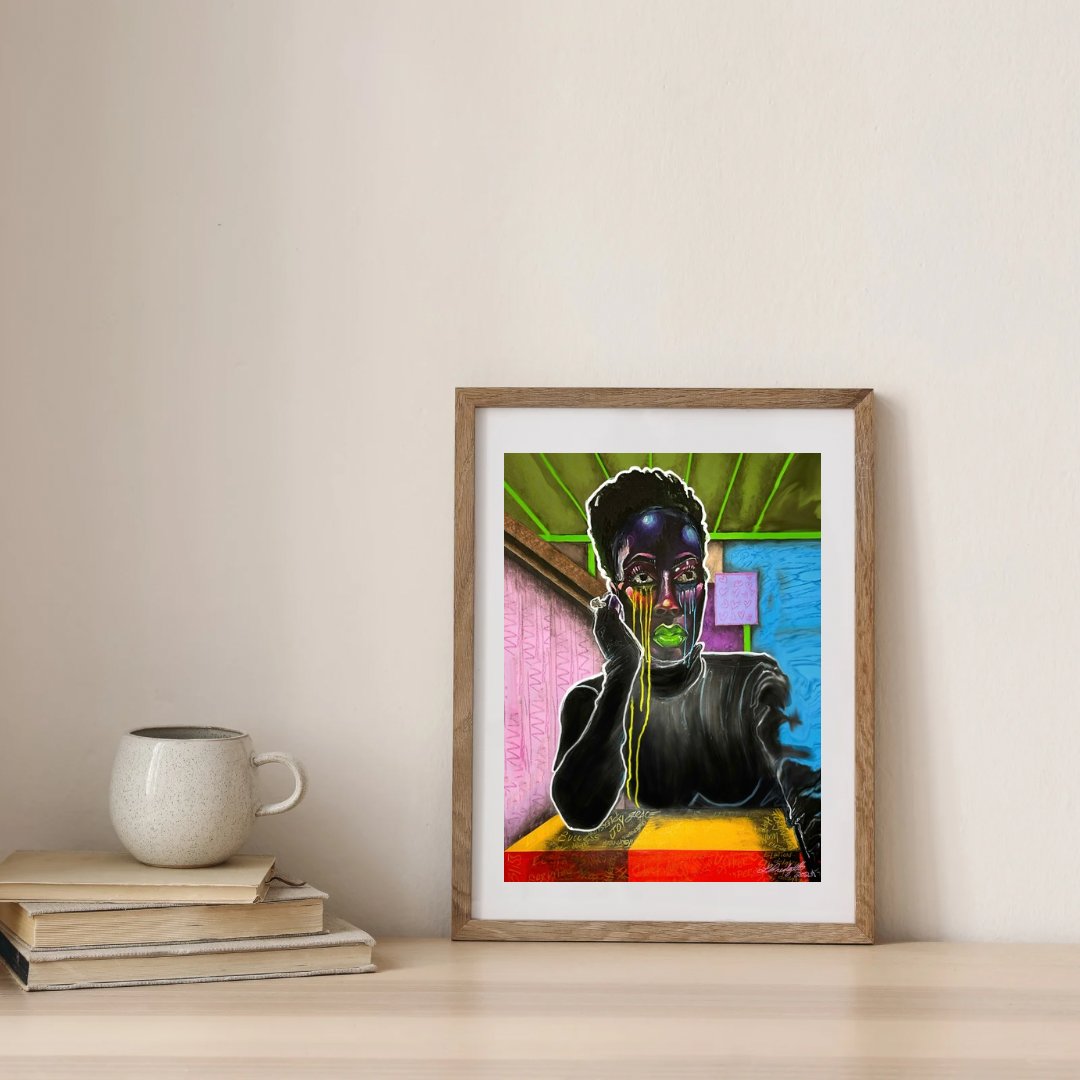 TEARS OF JOY satin poster print