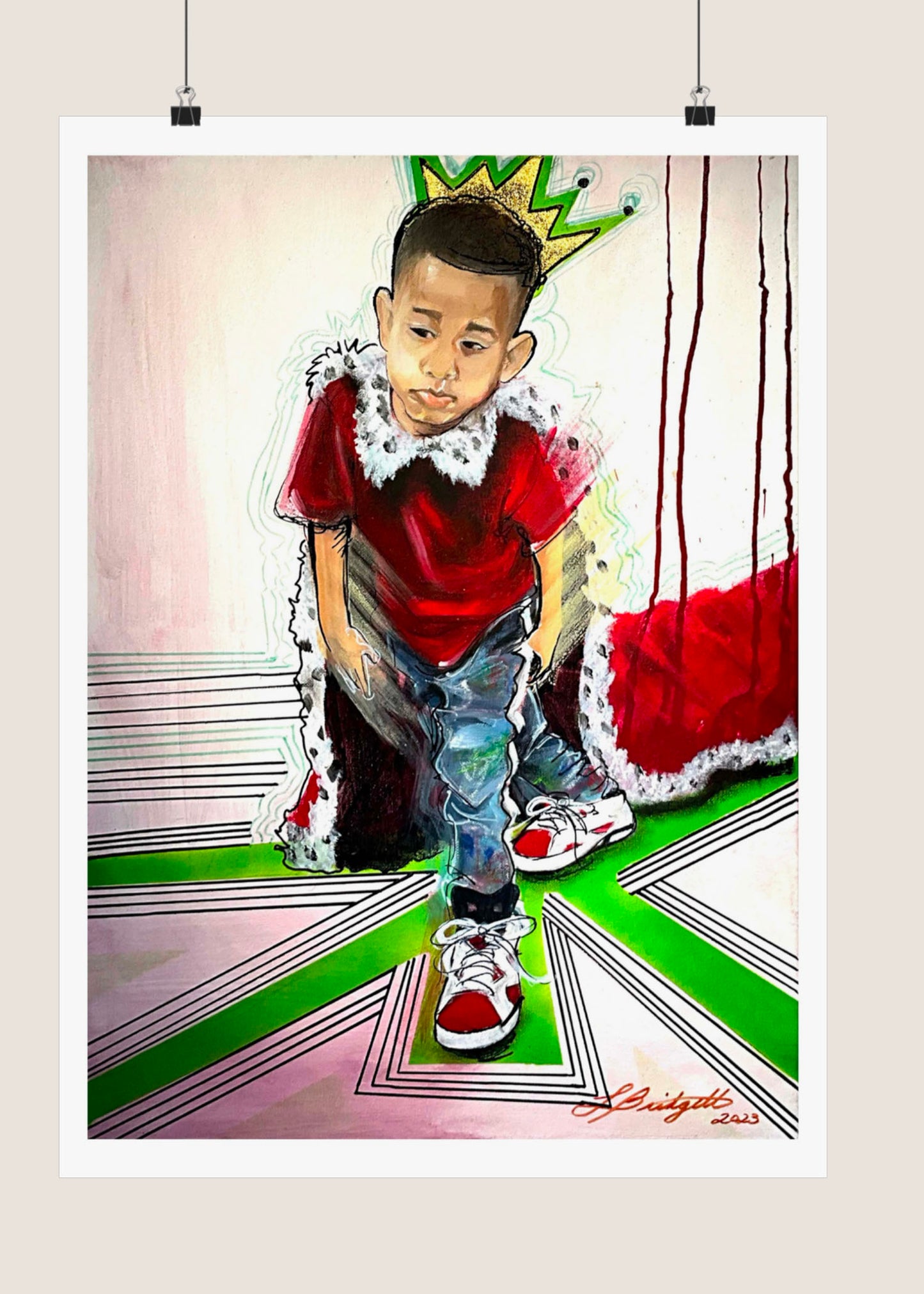 KINGS JOURNEY satin poster print